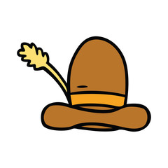 cartoon doodle of a farmers hat