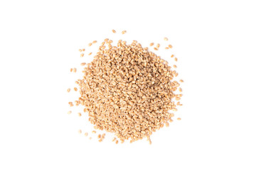 Wheat isolated on white background.