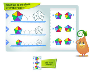 shape after the rotation Thinking