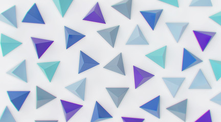 porcelain tile triangular 3D illustration