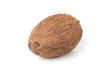 Coconut isolated on white background.