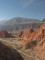 Paseo de los Colorados in Purmamarca, 7 colours mountain in northwest of Argentina