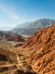 Paseo de los Colorados in Purmamarca, 7 colours mountain in northwest of Argentina