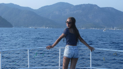 girl on the yacht