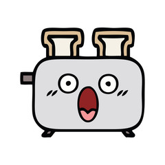 cute cartoon of a toaster