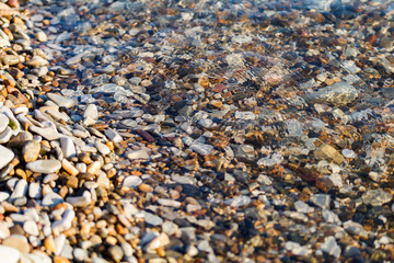 pebbles by the sea