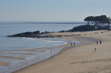 Noirmoutier, plage des Dames, baie de Bourgneuf. France