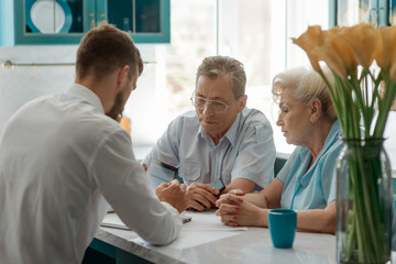 Senior couple taking a risk