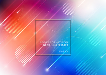 Abstract colorful background with geometric shapes