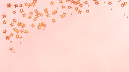 Pink background with stars