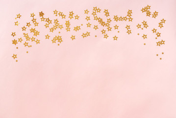 Pink background with stars