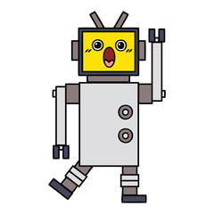 cute cartoon robot