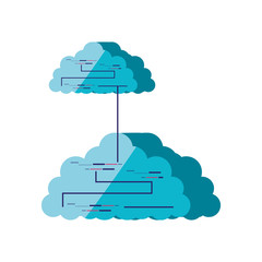 clouds computing isolated icon