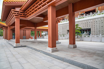 Shenzhen Hongfa Temple Retro Corridor Building