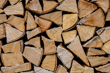 Holzstapel Close-Up