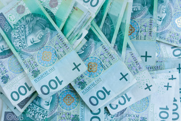 Fototapeta na wymiar Lots of polish currency money zloty