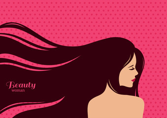 Woman with dark hair