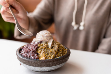 Taiwan snacks of shave ice