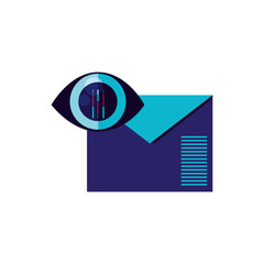envelope mail eith cyber security eye