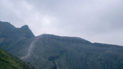 Beautiful landscape of Kelud Volcano in Blitar & Kediri, East Java, the beauty of the Kelud Volcano landscape after the last eruption in 2014