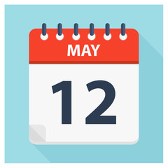 May 12 - Calendar Icon - Calendar design template