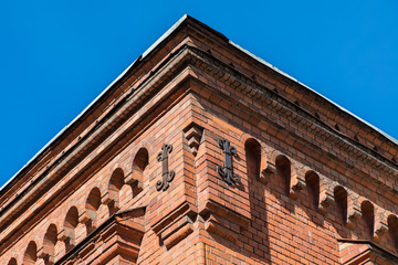 Fototapeta na wymiar Old town buildings in Tallin
