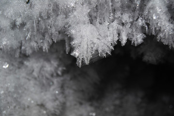 Beautiful ice crystals