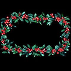 berries rectangle black