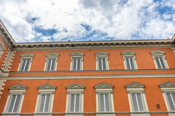 Fototapeta na wymiar Italy,Florence, a large brick building