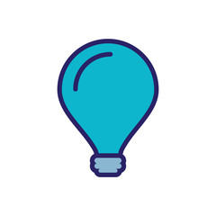 light bulb isolated icon