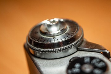 Old vintage photo camera