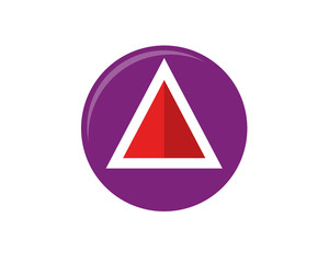 triangle icon button
