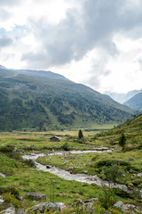 Fototapeta na wymiar The idyllic valley of the Gasteiner Tal near Bad Gastein, Austria