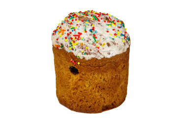 Easter cake isolated on white background