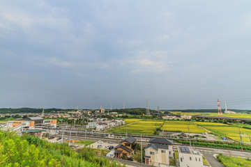 夏の物井の風景