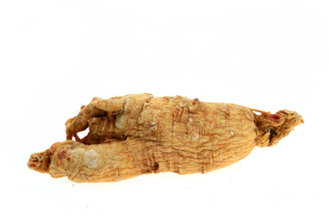 Fototapeta premium Ginseng on a white background