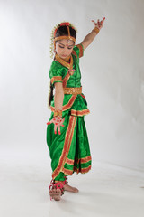 Indian Girl Child in Traditional Bengali Sari