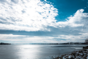 sky cloud winter sunset