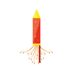 firework rocket isolated icon