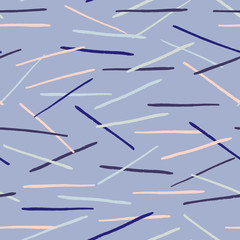 Abstract seamless pattern with chaotic Lines. Vector background with different ink Lines.