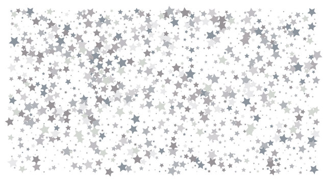 Silver stars. Confetti celebration © writerfantast