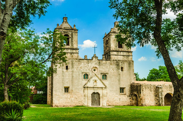 Fototapeta na wymiar Mission Concepcion in San Antonio Texas