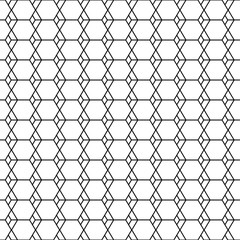 vector seamless geometric black and white honeycomb pattern