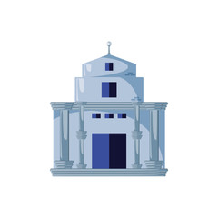 bank building isolated icon