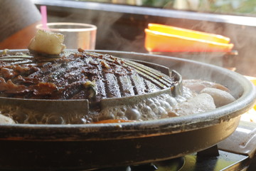 Grilled pork, Thai food, grilled style