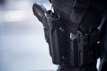 Pistol in Thigh Holster