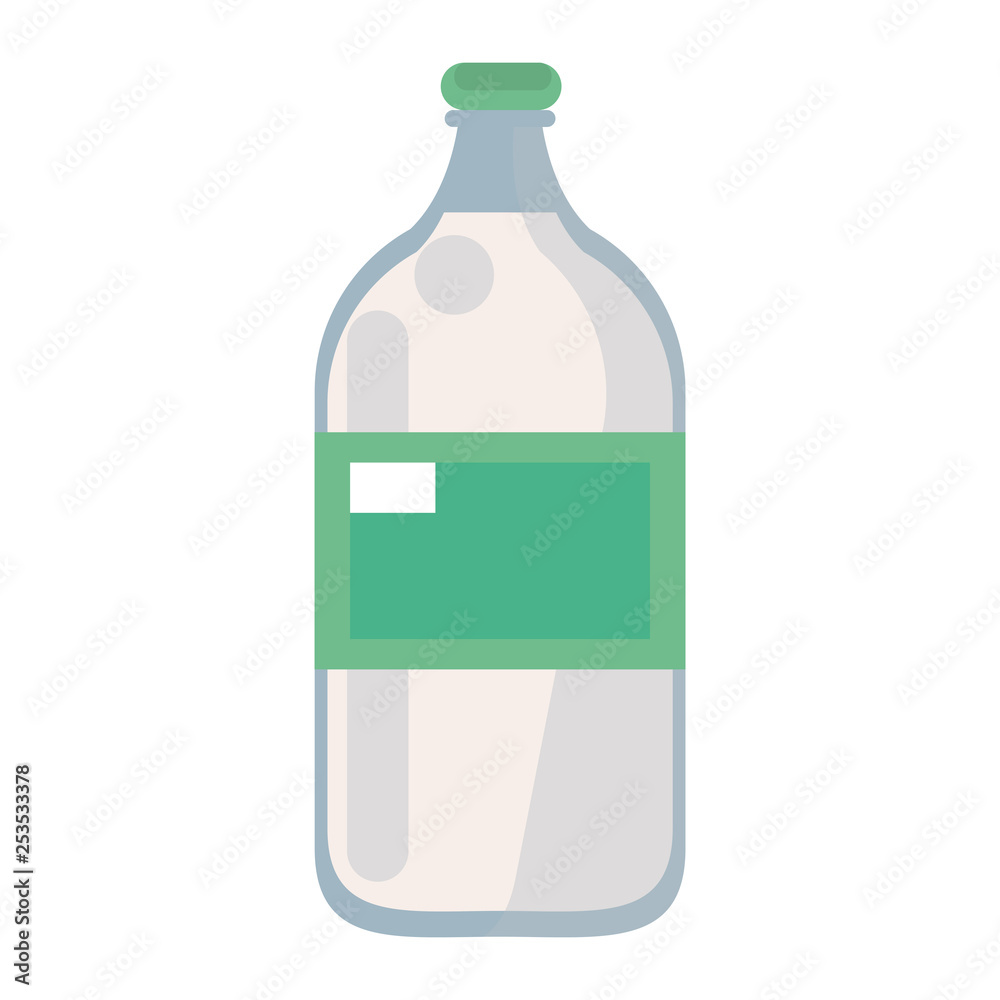 Sticker Milk bottle dairy drink