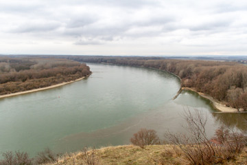 View of Danube River in Slovakia