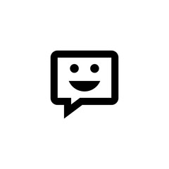 Message icon. Dialog sign