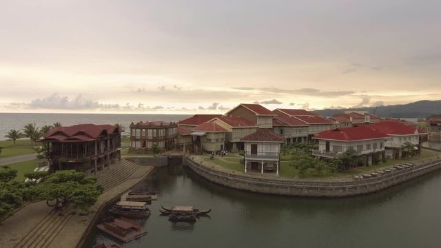 Aerial Footage of Las Casas Filipinas De Acuzar